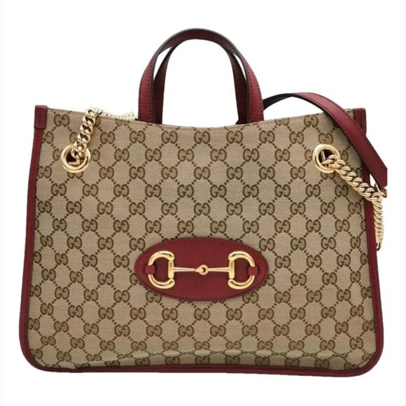 Gucci Handbags - Gucci GG Leather Tote Bag 840-032825